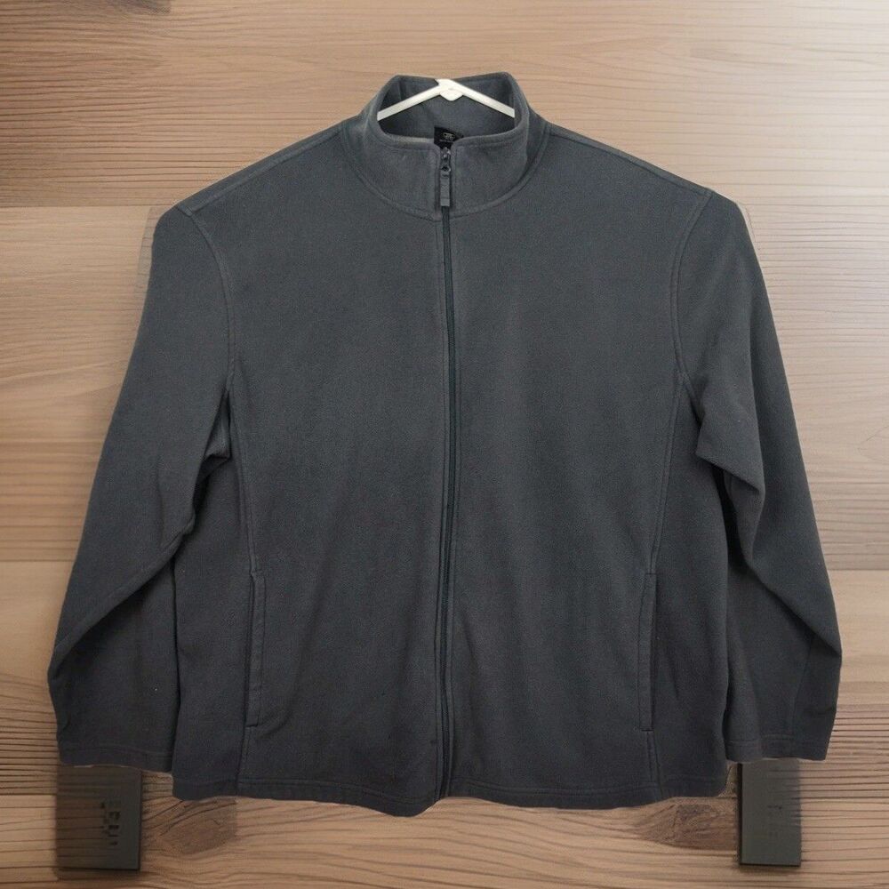 Starter men's full-zip sweater jacket, 2XL, gray, long sleeves‎